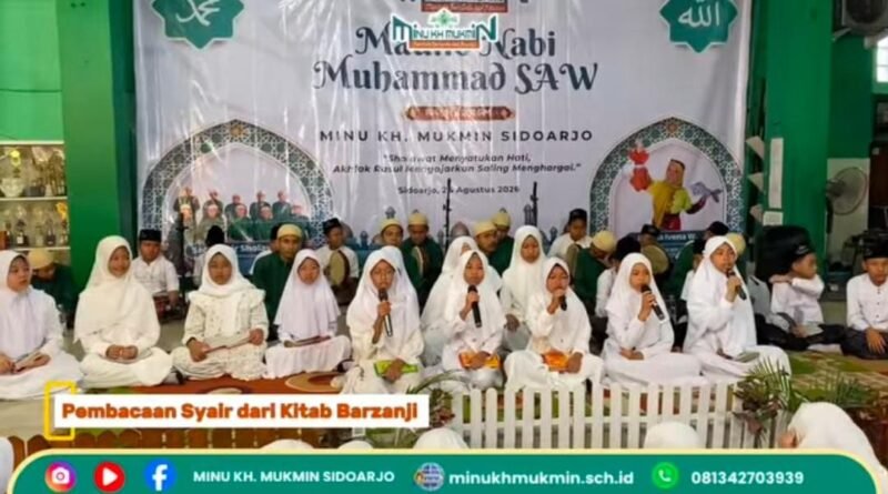 Peringati Maulid Nabi 1448 H, MINU KH. Mukmin Sidoarjo Tanamkan Akhlak Rasulullah untuk Saling Menghargai antar Sesama