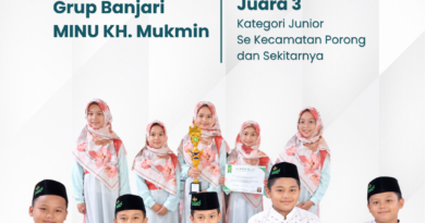 Buah Ketekunan: Siswa MINU KH. Mukmin Raih Juara 3 Lomba Banjari